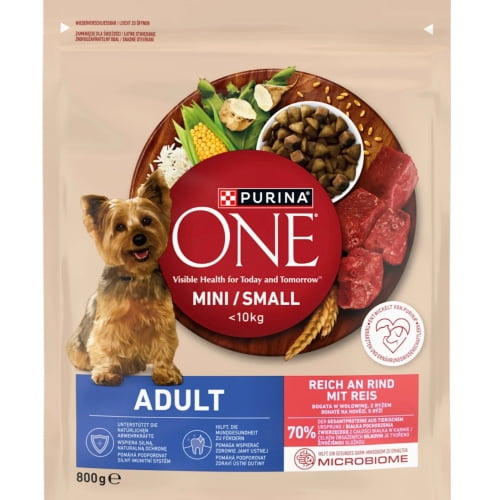 PURINA ONE Mini Adult Rind & Reis