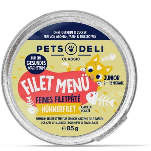 Pets Deli Classic Filet Menü Junior Huhn