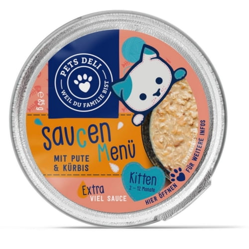Pets Deli Saucen Menü Kitten mit Pute & Kürbis