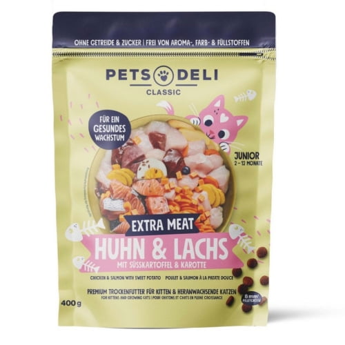 Pets Deli Classic Extra Meat Junior Huhn & Lachs